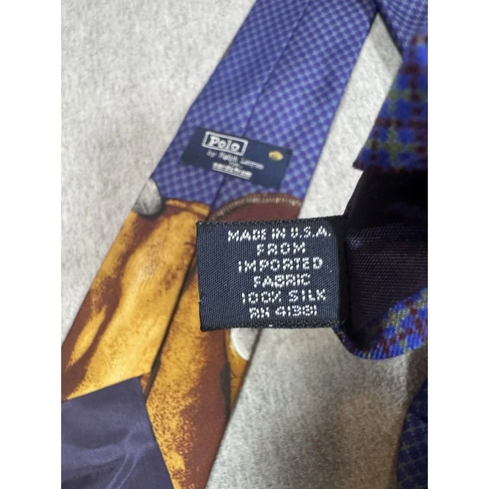 RARE Vintage Polo by Ralph Lauren for Nordstrom Tie Made In USA Golf Clubs